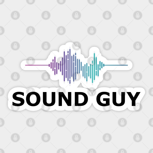 Sound Guy Sticker by KC Happy Shop
